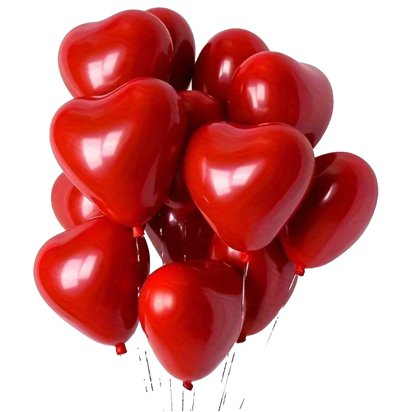 100pcs Valentine‘s Day Balloon Set Red Heart Shaped Wedding Party